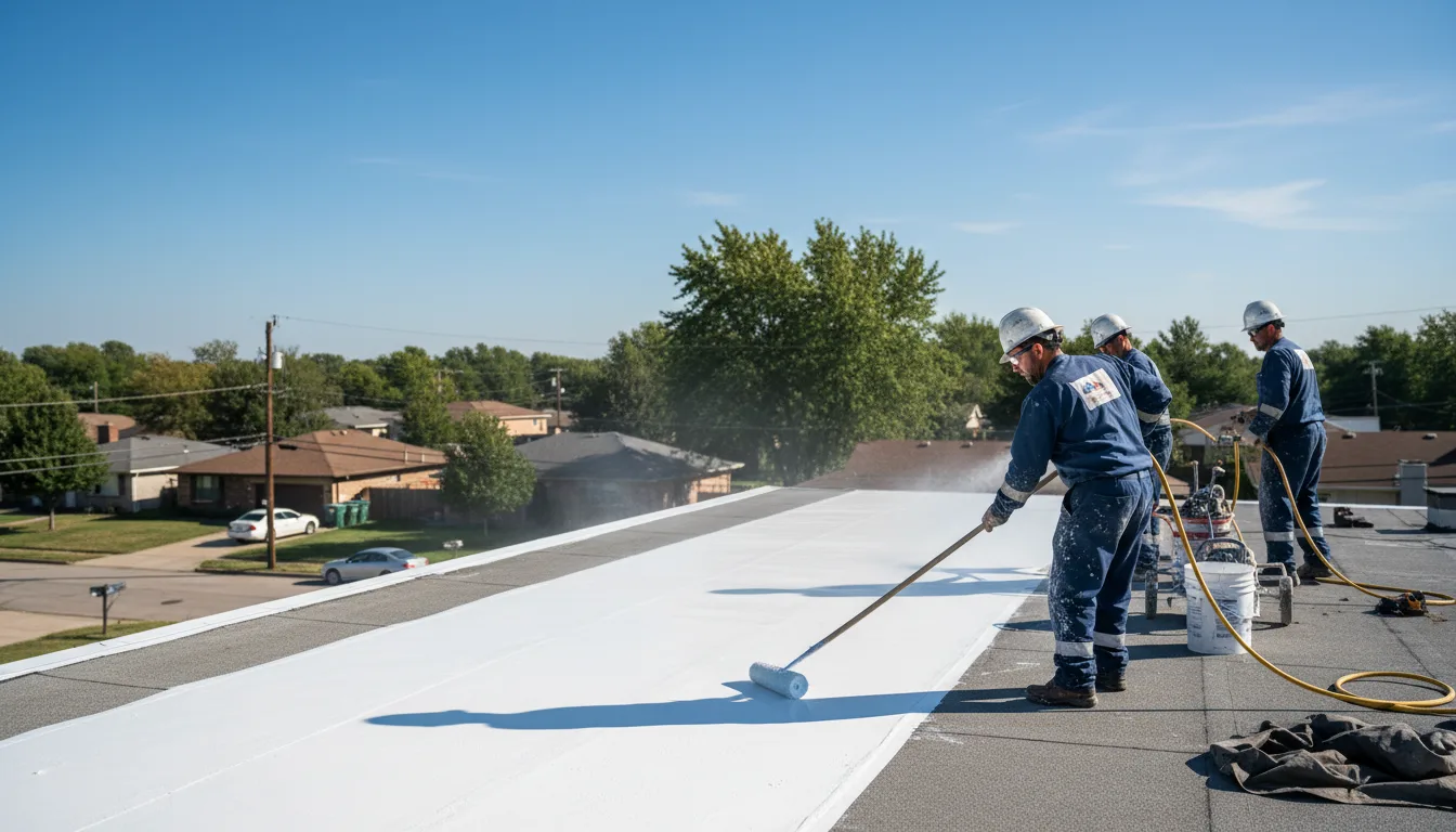 Commercial roof coating in Brusly, LA near me